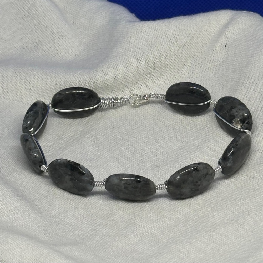 Labradorite Wire Wrapped Bracelet
